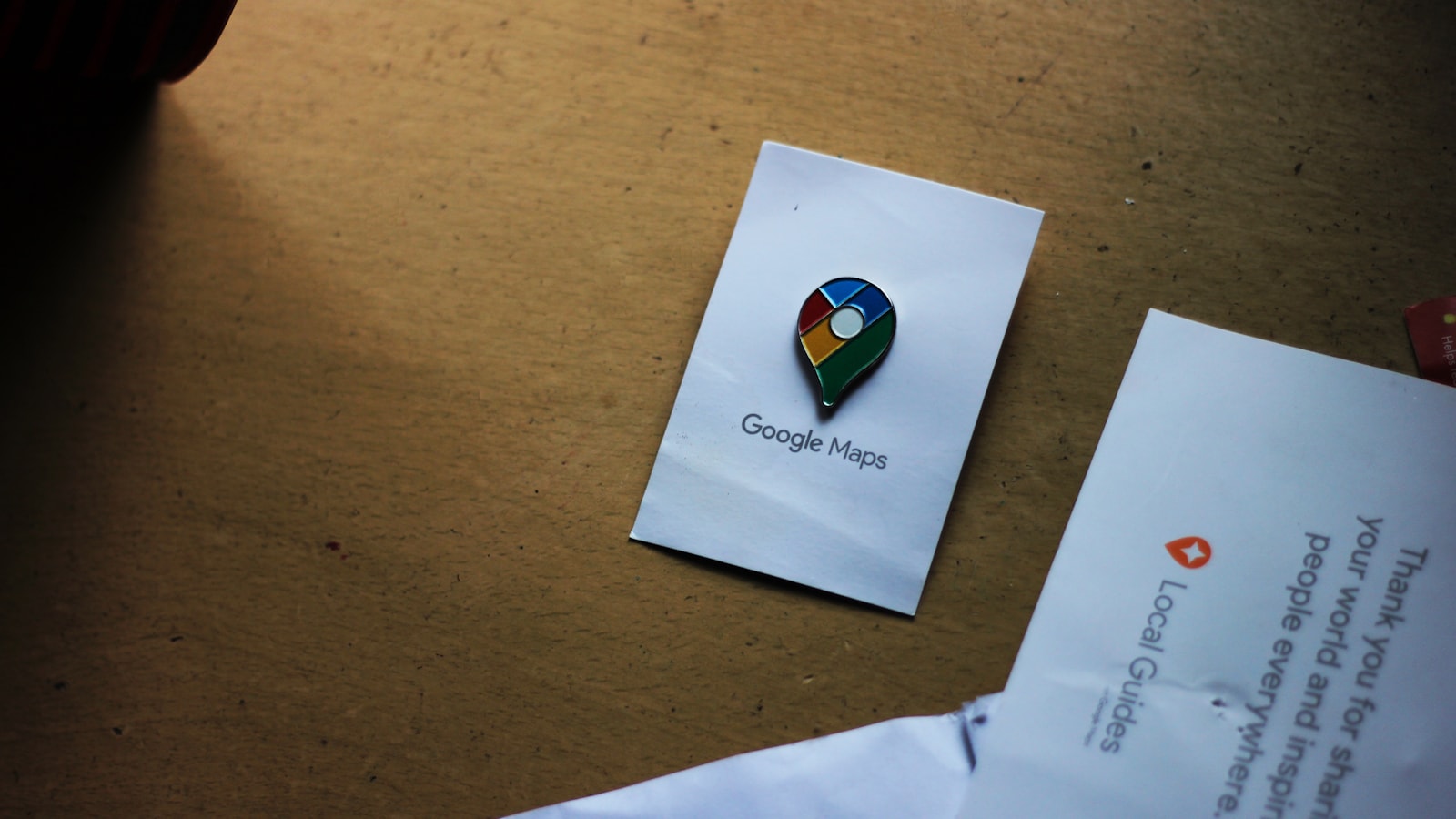 A Google Maps location pin displayed on a card